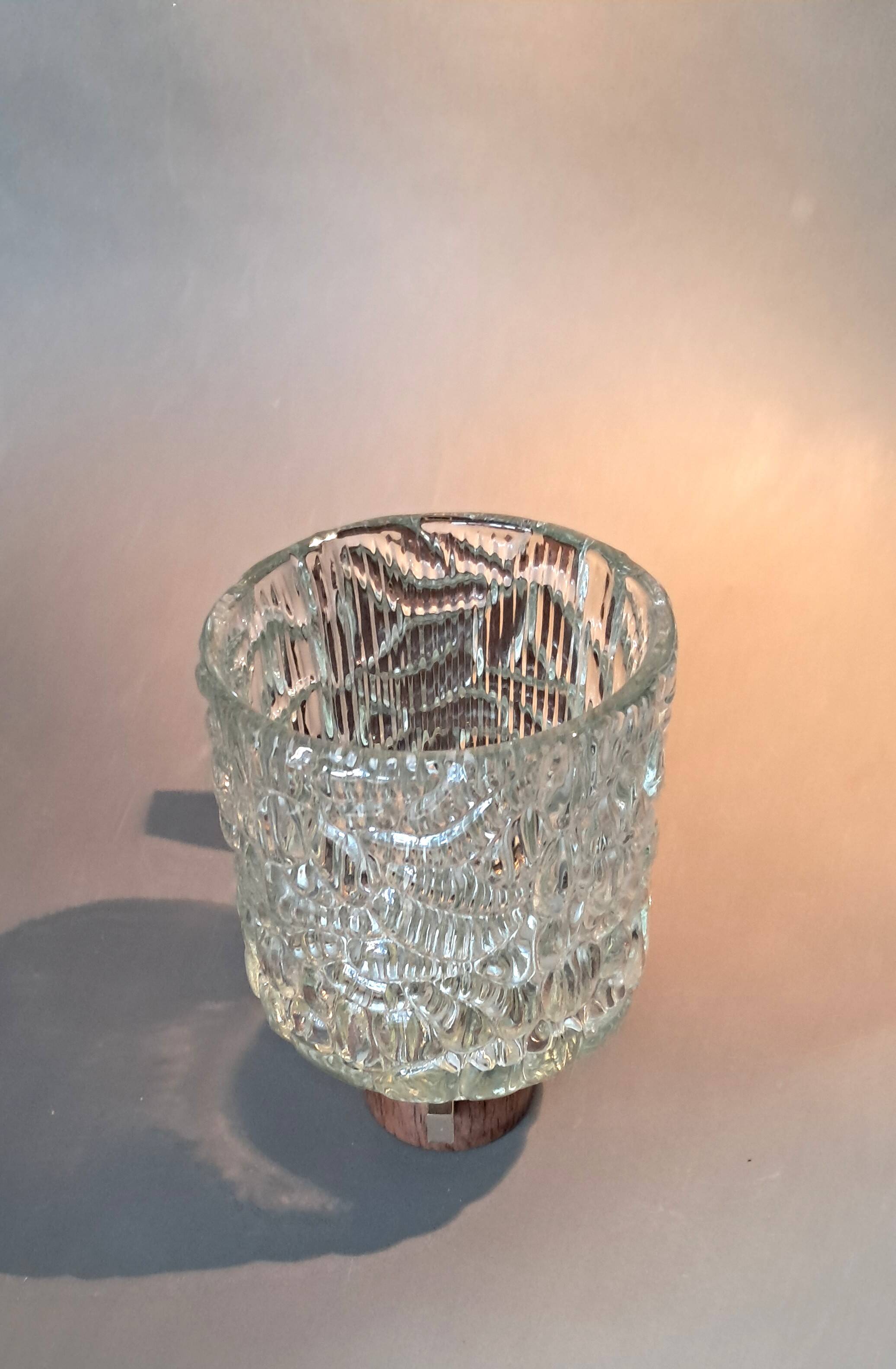 Scandinavian teak and chrome wall light from the 1960s.