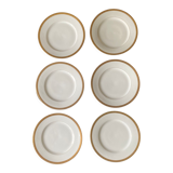 Limoges porcelain flat plates and gilding