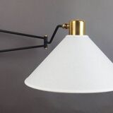 Articulated wall light by René Mathieu for Lunel