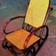 Rocking chair. Bent wood and cane.