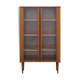 Bibliothèque vitrée scandinave en bois, années 1960