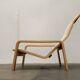 Pulkka lounge chair set in mid-century style with ottoman by Ilmari Lappalainen for Asko, Finland, 1960s.