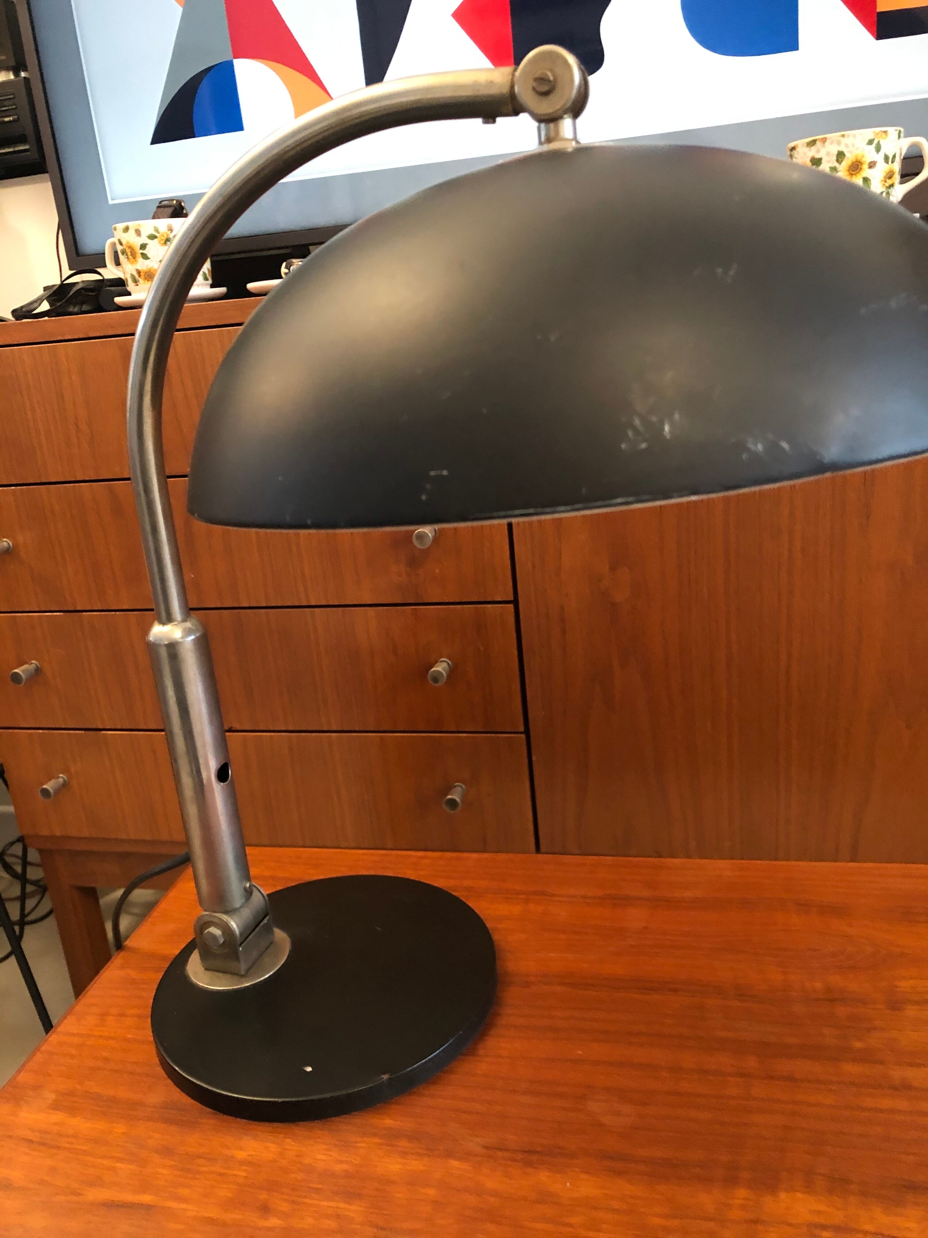 Desk lamp by Hala Zeist, model number 144, desk lamp by H.Th.J.A. Busquet, 1950s