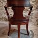 Antique wooden office chair – swivel captain's chair – walnut chair – early 1900s