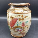 Vase en grès émaillé Amour en cage