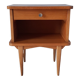 Scandinavian bedside oak compass feet 50-60s