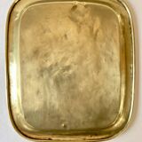 Duo of solid brass trays