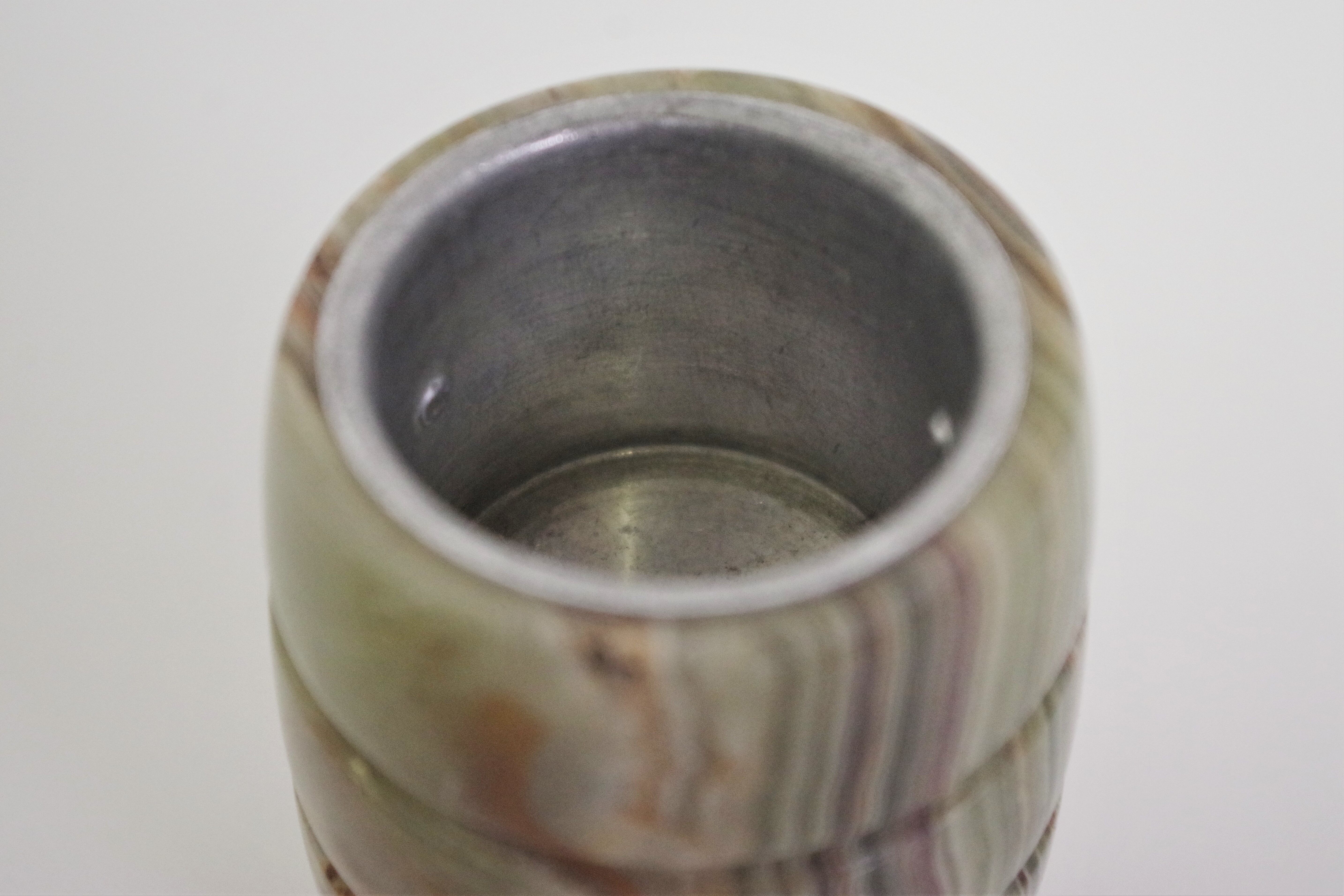 Smoking accessories in marble and onyx, 1970s, lot of 4