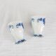 Set of 2 earthenware egg cups with zwiebelmuster