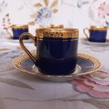 Limoges gold cups and saucers