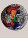 Decorative ceramic plate from Vallauris - Jean Jalu - Bird decoration St
