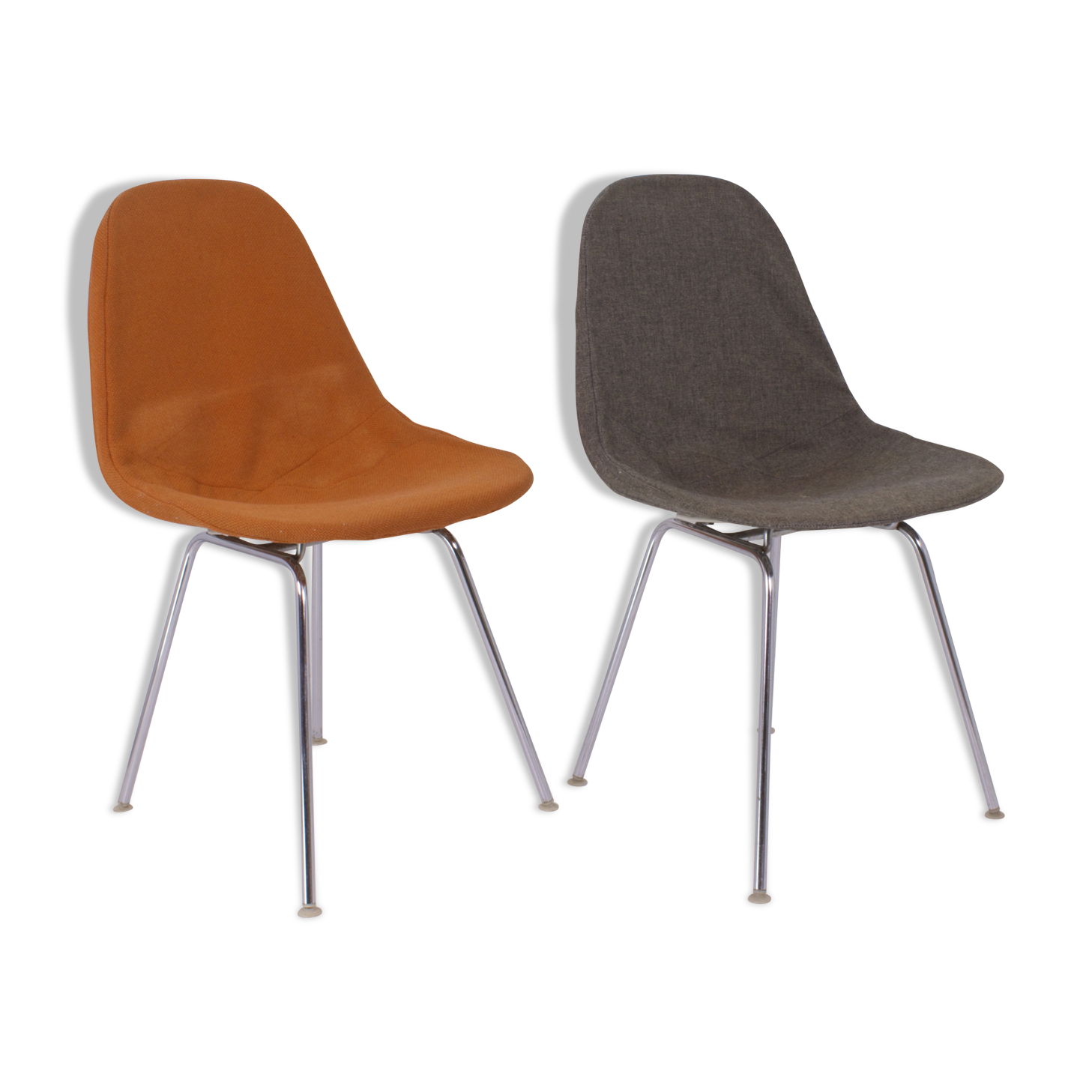 Pair of DKX 1 Wire Chairs by Charles & Ray Eames, Herman Miller, 1952