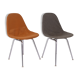 Pair of DKX 1 Wire Chairs by Charles & Ray Eames, Herman Miller, 1952