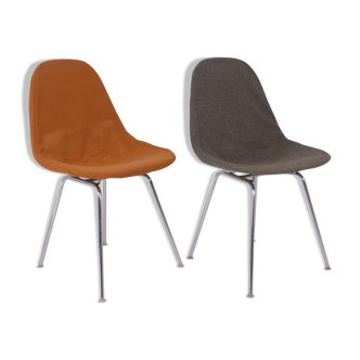 Pair of DKX 1 Wire Chairs by Charles & Ray Eames, Herman Miller, 1952