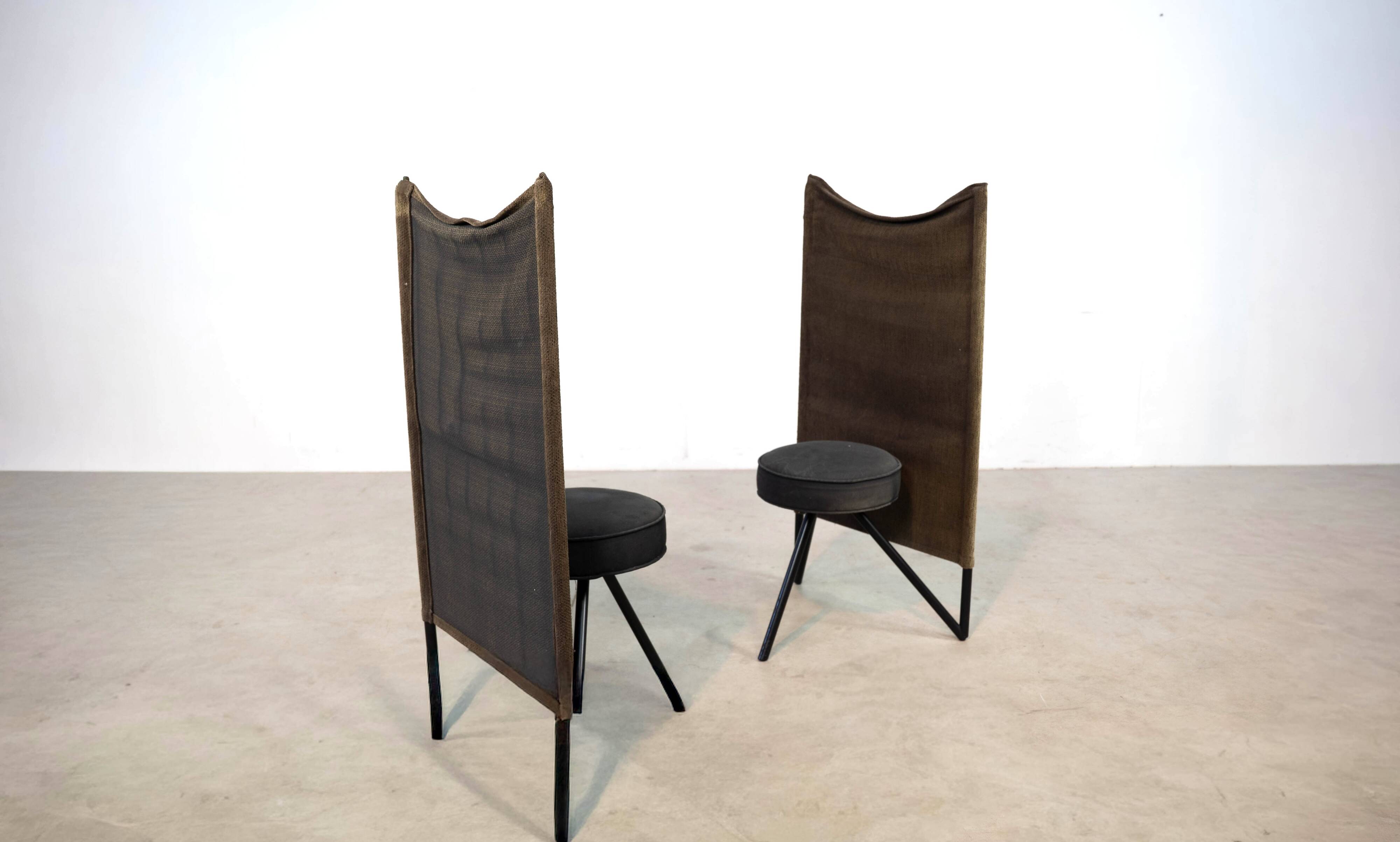 Set of two 1980's Miss Wirt chairs by Philippe Starck for Disform