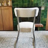 Paire de chaises traîneau vintages rénovées