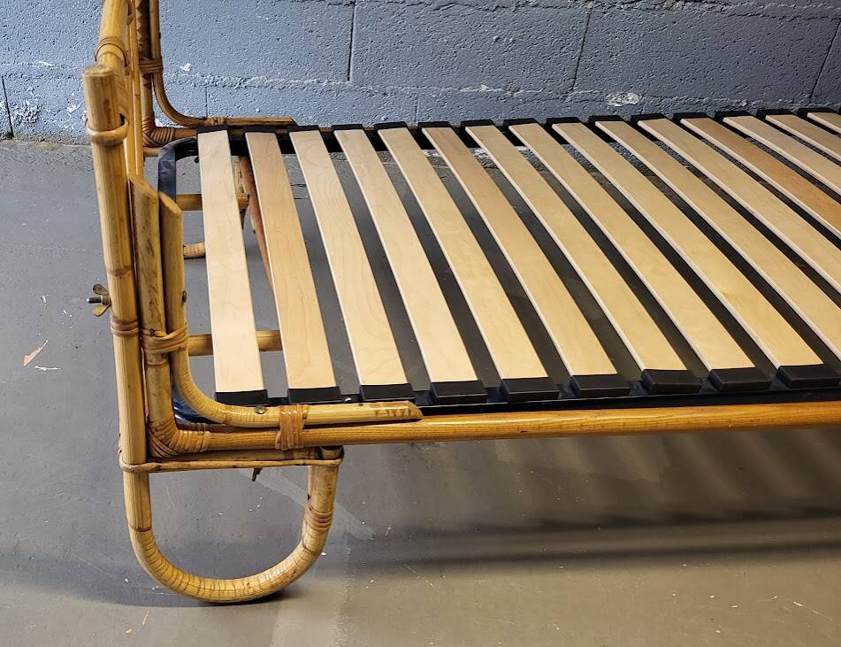 Vintage rattan bed