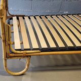 Vintage rattan bed