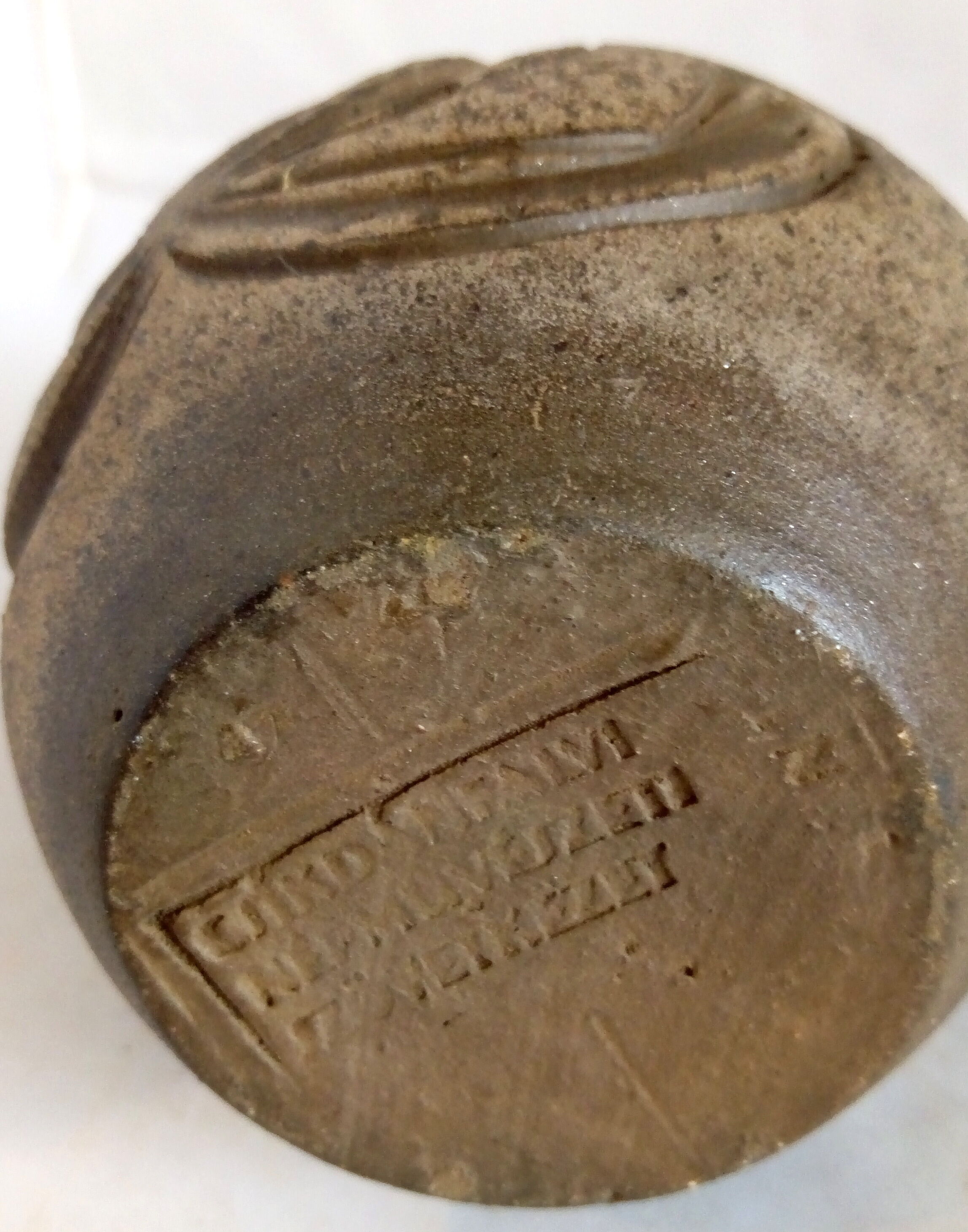 Hungarian chiseled earth vase