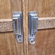 Oak wardrobe 2 doors Art Deco style renovated