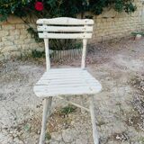 Ensemble d'assises  de jardin 4 fauteuils et 1 chaise - en bois