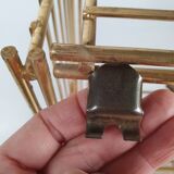 Modular gold metal wire shelf