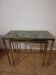 Tables gigognes en laiton et marbre vintage