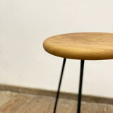 Bar stool in steel and oak