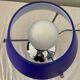 Design lamp in chromed metal and glass paste
