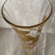 Vase with arabesques of Flowers Gold in Blown Glass Art Nouveau