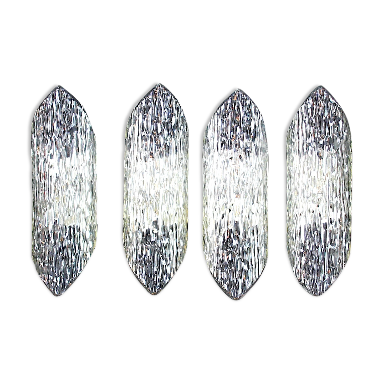 1970's perspex sconces, france - set of 4