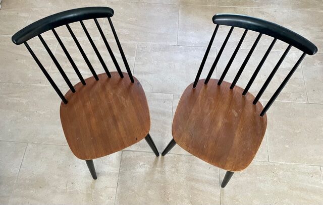 Duo of Scandinavian chairs 1955