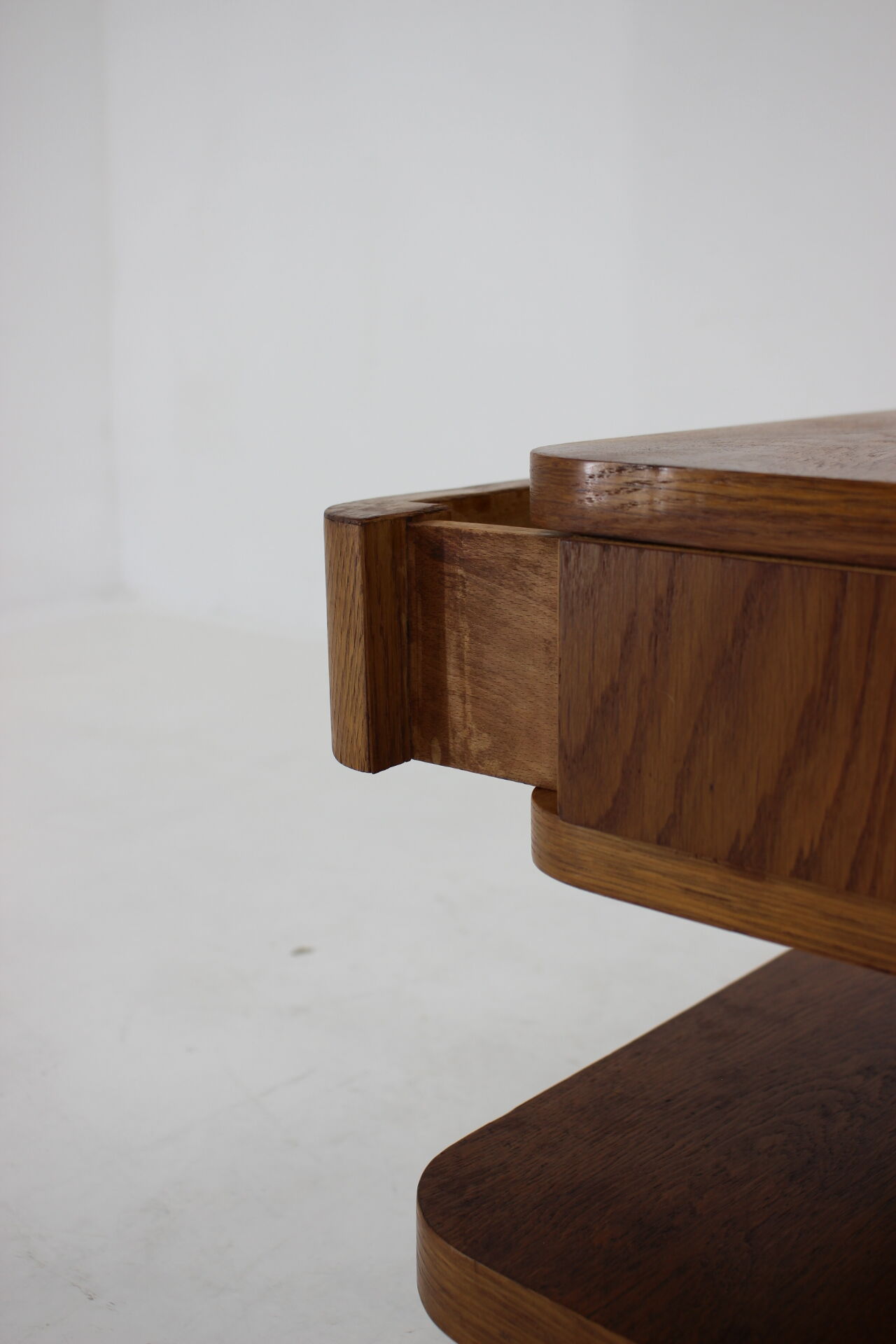 Miroir en chêne années 1950 Tchécoslovaquie 167x95cm