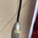 Vintage adjustable wall light – yellow metal and brass – 1960s