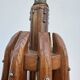 Brutalist teak wood lamp from the 1960s.