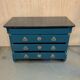 Commode empire bleu canard