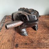 Wooden musical frog