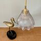 Suspension tulipe vintage en verre holophane (2)
