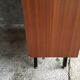 Vintage library showcase - metal feet - mahogany veneer - 1960