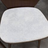 Suite de 6 chaises Baumann modèle 840 G2S finition acajou verni, 1963
