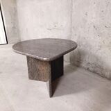 Vintage coffee table in gray granite from the 70s