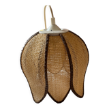 Natural fiber chandelier year 70s