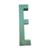 Letter E in Zinc