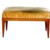 Tabouret "repose-pied" en acajou, Suède, 1950
