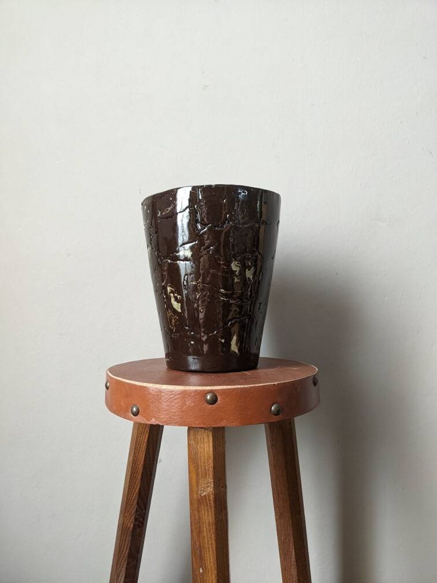 Ceramic vase, handmade pottery, contemporary design, country decor