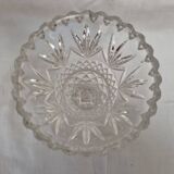 Bohemian crystal pedestal vase