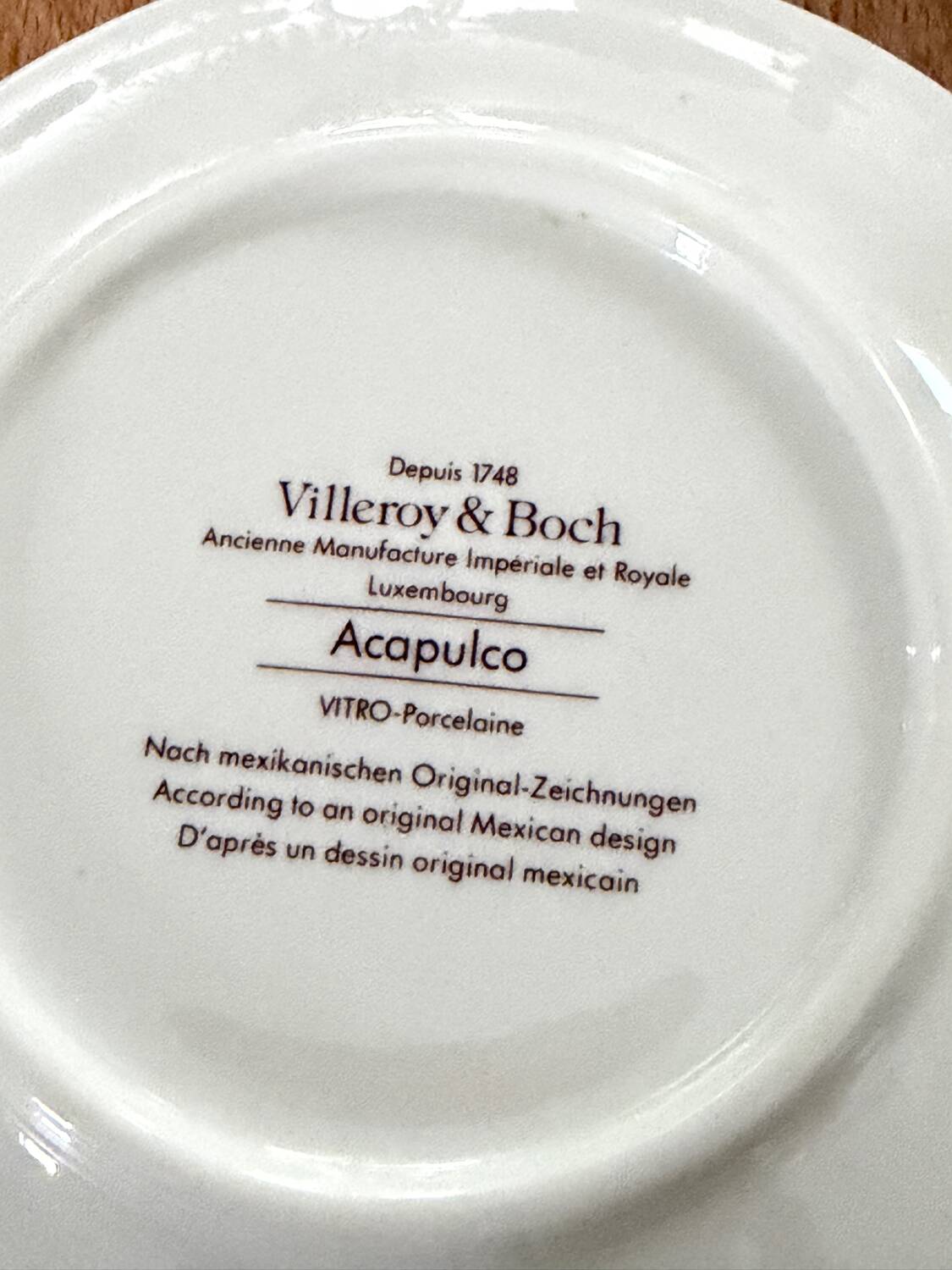 Service à café Villeroy & Boch Acapulco vintage