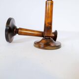 Mid-century set of 4 birch candlesticks by Carl Malmsten, Sweden, 1960s.