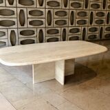 Travertine coffee table