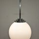 Suspension boule XXL en opaline art déco